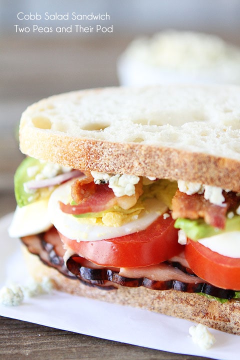 Cobb Salad Sandwich to use hard boiled eggs